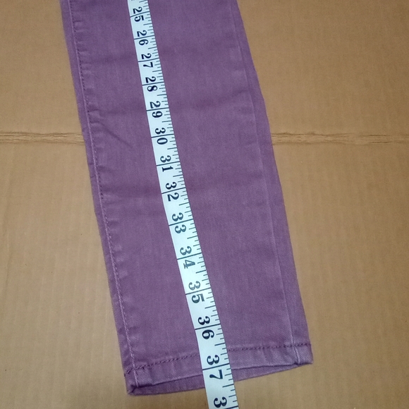 Aeropostale Designed NYC Knees Rips Grape Skinny High Waisted Jegging Jeans - Picture 10 of 11